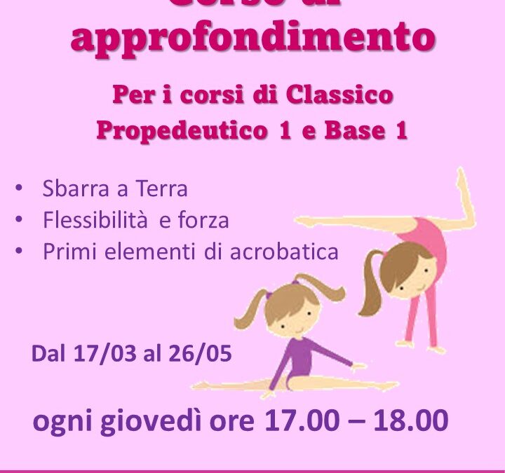 NUOVO CORSO PER PICCOLE BALLERINE