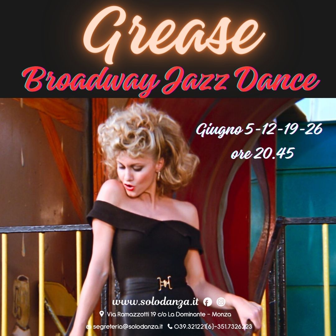 GREASE – Stage di Broadway Jazz Dance